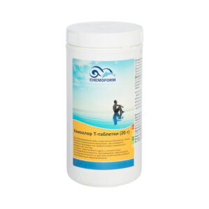 Кемохлор Т-таблетки (20 гр), 1 кг. Хлорные таблетки-мини для длительной дезинфекции воды в бассейне