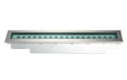 Подводный прожектор линейный, 635х128мм,нерж.ст.,V4A, IP68, 18POW-LED