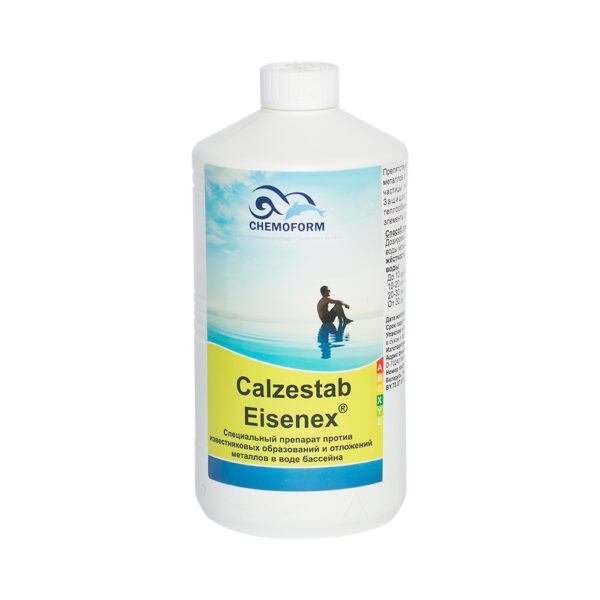 Препарат Calzestab-Eisenex 1л.,против образования металлов и известкового налёта в воде бассейна